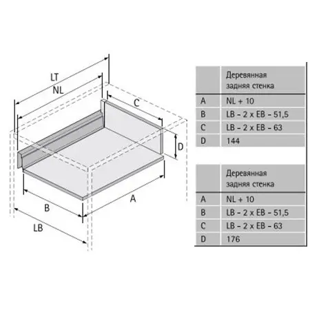 Комплекты ящиков InnoTech Atira комплект ящика innotech atira nl-420*176 мм, silent system, серый