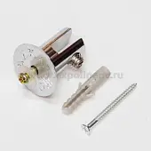 Фурнитура для стекла (Китай) полкодержатель для крепления полок к зеркалу и стеклу 4-6мм, хром