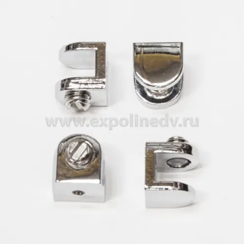 Фурнитура для стекла (Китай) полкодержатель для стеклянных полок 6-8мм, хром
